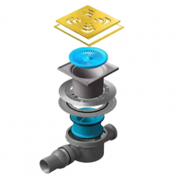 Точечный трап Pestan Confluo Standard 15х15 Square Gold (13000137) фото в интернет-магазине Русалия