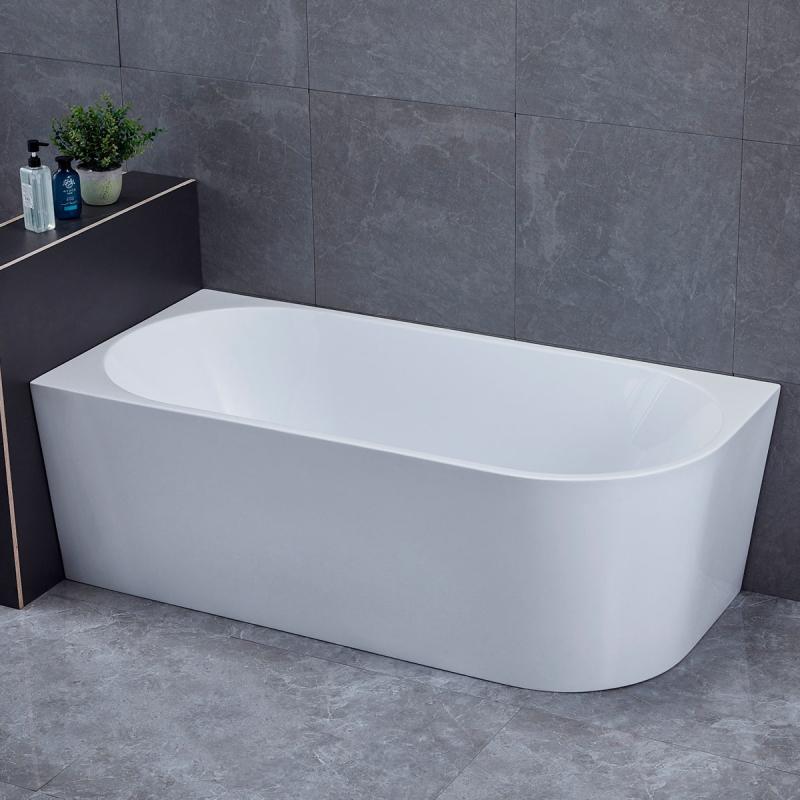 Ванна акриловая Vincea VBT-402-1600L, 1600*750*580, цвет белый, левая, щелевой перелив