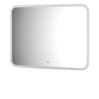 Зеркало с матированием и LED-подсветкой 25W (80x60 cm) (ИК - выключатель) (Теплый белый свет) DEFESTO DF 3817RH фото в интернет-магазине Русалия