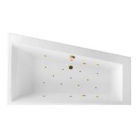 Гидромассажная ванна EXCELLENT Sfera Slim 170x100 (правая) "RELAX" (золото) WAEX.SFP17S.RELAX.GL фото в интернет-магазине Русалия