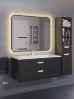 Зеркало для ванной с теплой подсветкой Uperwood Modul 65х80 см, прямоугольное, черное, сенсор/антизапотевание 3049345675 фото в интернет-магазине Русалия