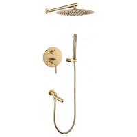 Душевая система встраиваемая Grocenberg GB5099MG-1, матовое золото фото в интернет-магазине Русалия