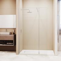 Душевая перегородка RGW WA-051 (WA-010 + Z-071) 1100, стекло прозрачное, профиль хром фото в интернет-магазине Русалия