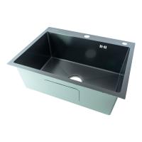 Мойка для кухни Fmark FSC6045Q, графит фото в интернет-магазине Русалия