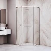 Душевой уголок RGW SV-82 "R" 1000x1000, профиль хром, стекло прозрачное фото в интернет-магазине Русалия