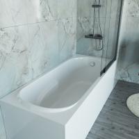 Ванна акриловая Vincea VBT-2A170-FR с каркасом 1700*750*480, пристенная, цвет белый фото в интернет-магазине Русалия