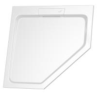 Каменный душевой поддон трапеция RGW STA-61W Белый  900x900 фото в интернет-магазине Русалия