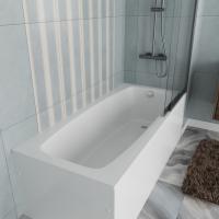 Ванна акриловая Vincea VBT-2S170-LG с ножками 1700*750*440, пристенная, цвет белый фото в интернет-магазине Русалия