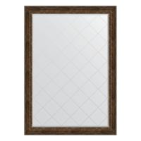 Зеркало настенное с гравировкой EVOFORM в багетной раме состаренное дерево с орнаментом, 137х192 см, BY 4516 фото в интернет-магазине Русалия