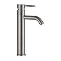 Смеситель для раковины-чаши OLIVE’S Economy AKERO кругл. нержавеющая сталь (AK11133) фото в интернет-магазине Русалия