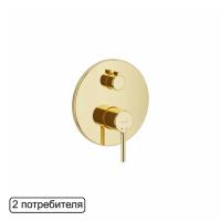 Смеситель для душа скрытого монтажа EXCELLENT Pi AREX.1245GL (золото) фото в интернет-магазине Русалия