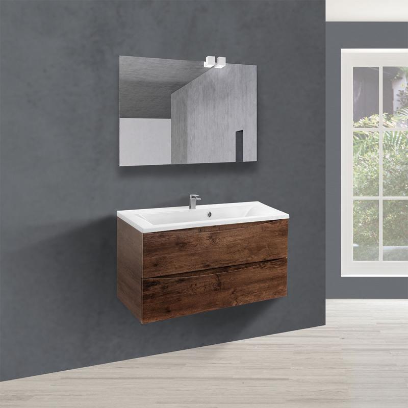 База под раковину Mia 900 подвесная, 2 выкатных ящика soft close, R.Wood Vincea