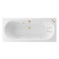Гидромассажная ванна EXCELLENT Oceana Slim 160x75 "LINE" (золото) WAEX.OCE16S.LINE.GL фото в интернет-магазине Русалия
