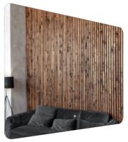 Зеркало AZARIO Alone Raggio 1000х700 влагостойкое с подсветкой, сенсорный выключатель с функцией диммера (CS00078966) фото в интернет-магазине Русалия