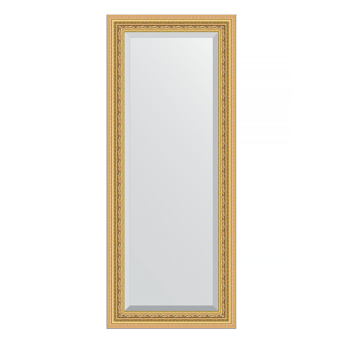 Зеркало настенное с фацетом EVOFORM в багетной раме сусальное золото, 60х145 см, BY 1264