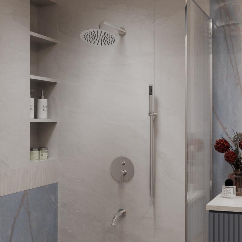 Душевой комплект Villa VSFW-1VL3CH встраиваемый, 3 режима, хром Vincea