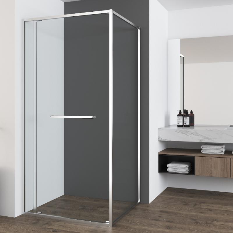 Душевой уголок Tesi VSRW-7TS9012CL, 1200*900, хром, стекло прозрачное Vincea