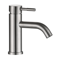 Смеситель для раковины OLIVE’S Economy AKERO кругл. нержавеющая сталь (AK11100) фото в интернет-магазине Русалия