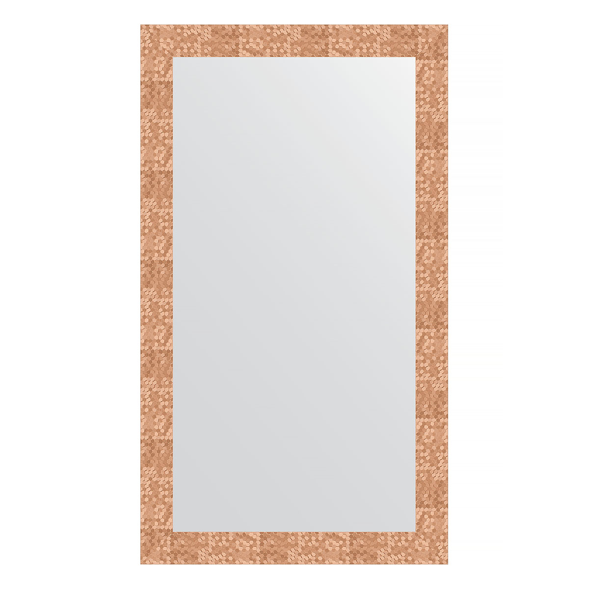 Зеркало настенное EVOFORM в багетной раме соты медный, 66х116 см, BY 3210