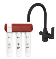 Комплект Lemark Смеситель LM7261BL для кухни + Фильтр для очистки жесткой воды OPTIMA, защита от накипи (LM7261BL086) фото в интернет-магазине Русалия