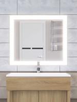 Зеркало для ванной с подсветкой Uperwood Barsa 80х70 см, прямоугольное, сенсор/антизапотевание 2930205443 фото в интернет-магазине Русалия