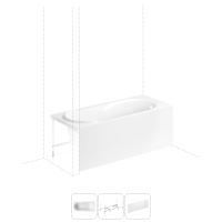 Акриловая ванна Easter Pro 170х75х44 в наборе 3 в 1: акриловая ванна, металлический каркас, лицевой экран S2-37060075 Lavinia Boho фото в интернет-магазине Русалия