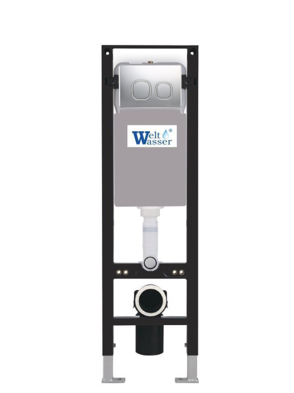 AMBERG 350 MT-CR Инсталляция для унитаза. Матовый хром кнопка WeltWasser