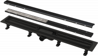 Водоотводящий желоб с двойной решеткой APZ19BLACK-650 черный Alcaplast фото в интернет-магазине Русалия