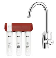 Комплект Lemark Смеситель LM3072C для кухни + Фильтр для очистки жесткой воды OPTIMA, защита от накипи (LM3072C086) фото в интернет-магазине Русалия