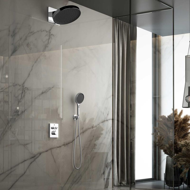 Душевой комплект Inspire VSFW-3I21MT3CH встраиваемый, термостатический, двухрежимный, хром Vincea