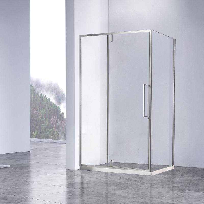 Душевой уголок Slim-N VSR-4SNP1011CL, 1100*1000, хром, стекло прозрачное Vincea