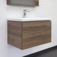 Тумба-умывальник Comforty Томари-70 дуб тёмно-коричневый с раковиной Como 70 фото в интернет-магазине Русалия