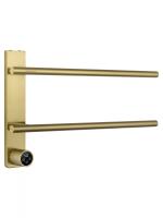 Полотенцесушитель электрический WONZON & WOGHAND NÜRNBERG, Брашированное золото (WW-AL342-BG) фото в интернет-магазине Русалия