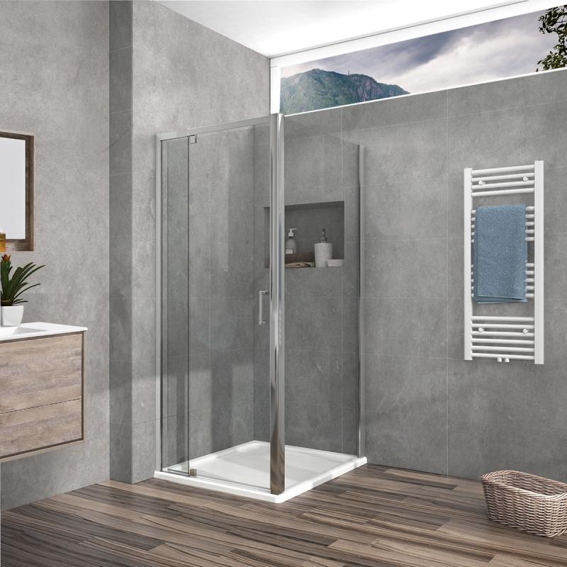 Душевой уголок Intra VSR-1I901090CL, 900/1000*900, хром, стекло прозрачное Vincea