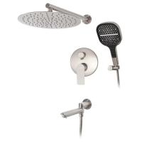 Душевая система встраиваемая Hansberge H6095NK, никель фото в интернет-магазине Русалия