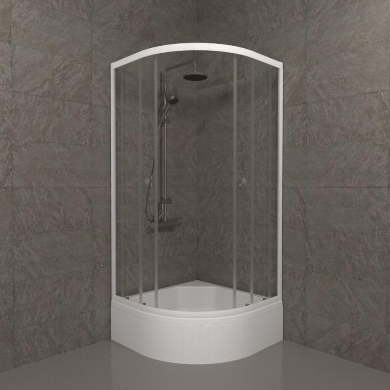 Душевой уголок Ультра 100*100 В (3 места+сифон D50) Тритон Щ0000061788