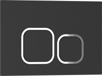 ESTI-Q Клавиша смыва 246 х 165 мм, черный матовый, пластик IBERICA BLANCA фото в интернет-магазине Русалия