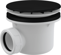 Сифон для душевого поддона A49Black AlcaPlast фото в интернет-магазине Русалия