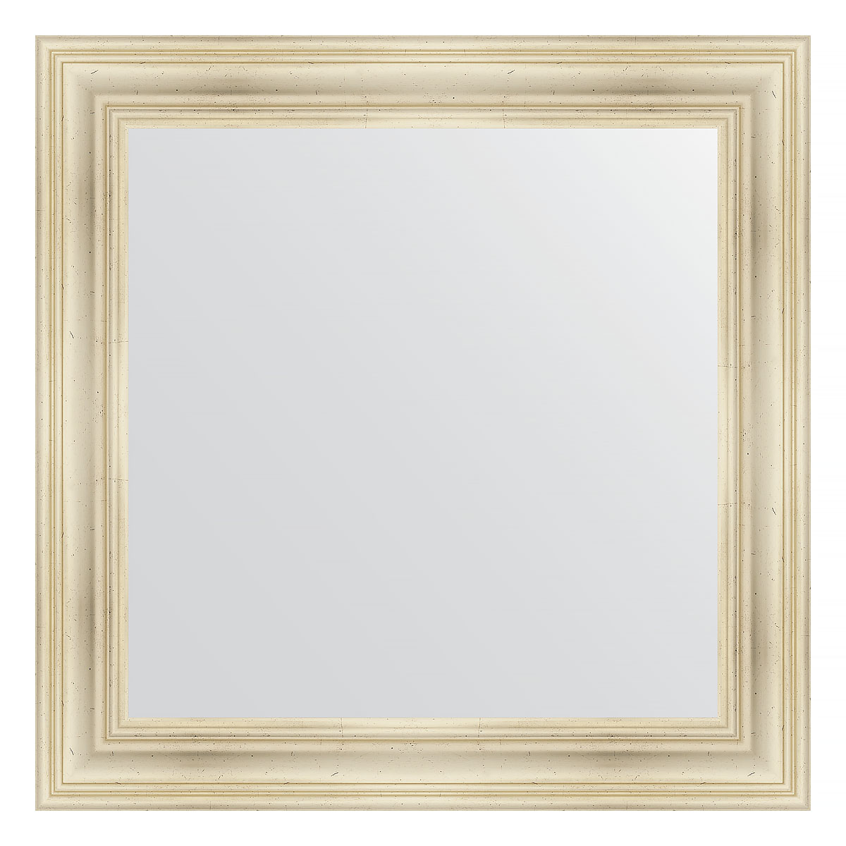 Зеркало настенное EVOFORM в багетной раме травленое серебро, 82х82 см, BY 3252