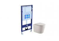SET AQUATEK ВЕГА (рама AQUATEK Standard INS-0000012(без клавиши и крепежа)+унитаз ВЕГА AQ1905-00 с тонким сиденьем soft-close, фото в интернет-магазине Русалия