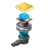 Точечный трап Pestan Confluo Standard 15х15 Drops Gold (13000132) фото в интернет-магазине Русалия