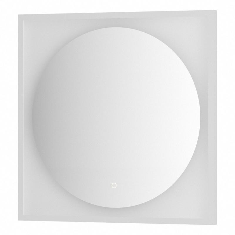 Зеркало  в багетной раме с LED-подсветкой настенное ECLIPSE DEFESTO 70×70 см, DF 2227S
