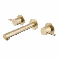 Смеситель ABBER Emotion AF88121G скрытого монтажа для раковины, золото матовое фото в интернет-магазине Русалия