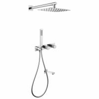 Душевая система ABBER Rund AF8717 скрытого монтажа с изливом, хром фото в интернет-магазине Русалия