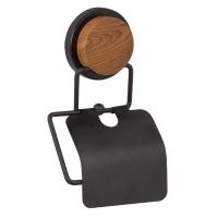 Держатель для туалетной бумаги FIXSEN MAGIC WOOD FX-46010, черный/коричневый фото в интернет-магазине Русалия