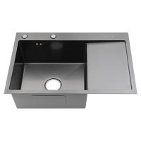 Мойка для кухни Fmark FSC6550Q-L, графит фото в интернет-магазине Русалия