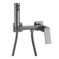 Гигиенический душ со смесителем Shevanik S4105T-1, оружейная сталь фото в интернет-магазине Русалия