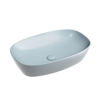 Умывальник чаша накладная овальная (цвет Серо-Голубой Матовый) Element 600*380*138мм CN6049MHL Ceramica Nova фото в интернет-магазине Русалия