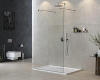 Душевая перегородка CEZARES LIBERTA-L-2-130-C-Cr прозрачное, профиль хром фото в интернет-магазине Русалия