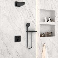 Душевой комплект VSFW-4I211RMB встраиваемый, двухрежимный, черный Vincea фото в интернет-магазине Русалия